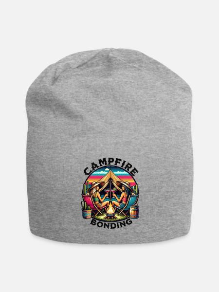 Campfire Bonding - Jersey Beanie - heather gray - Front