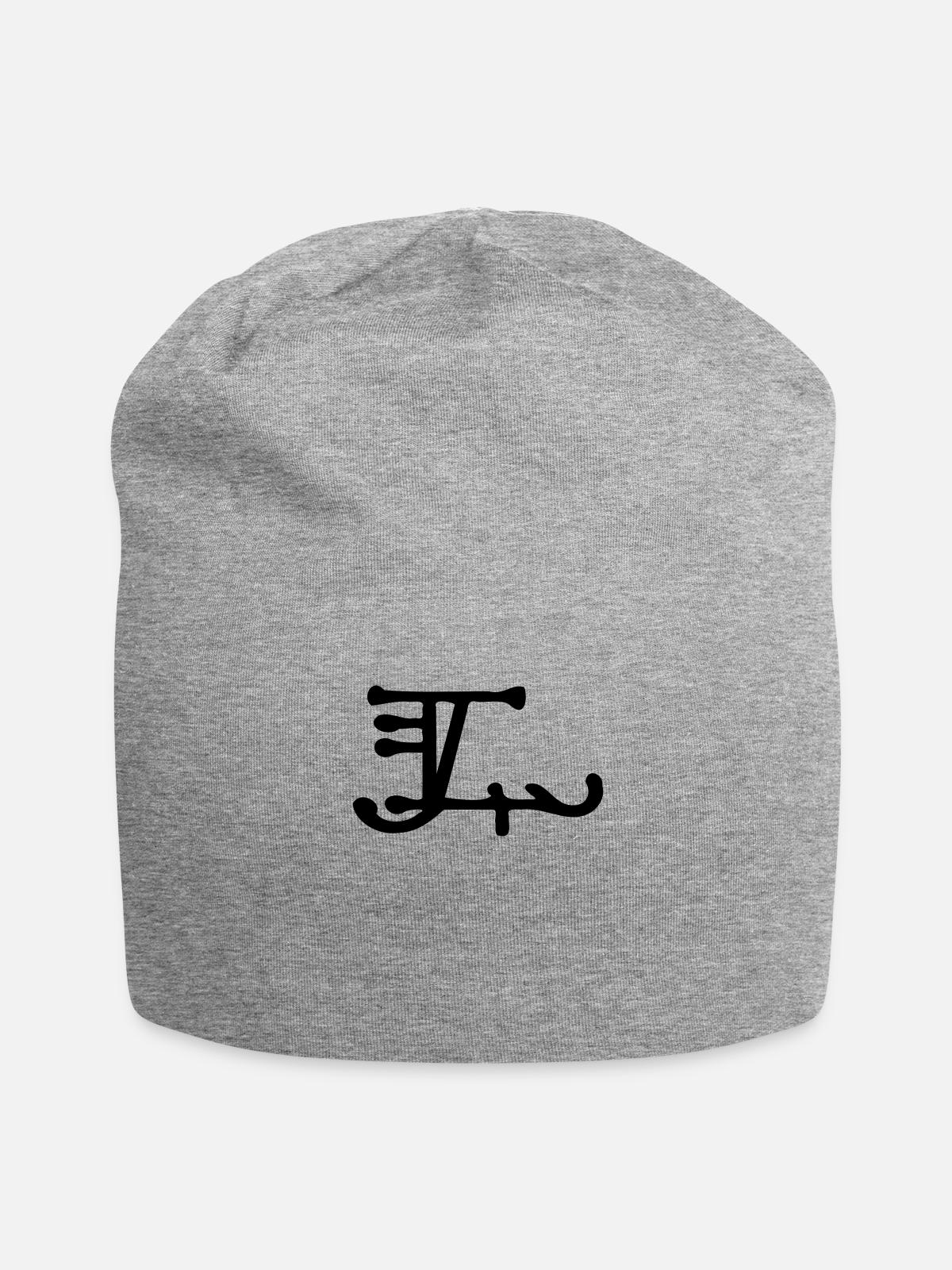 Viking Odins Rune - Jersey Beanie - heather gray - Front