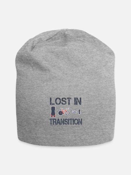 Lost In Transition Triathlete Triathlon - Jersey Beanie - heather gray - Front