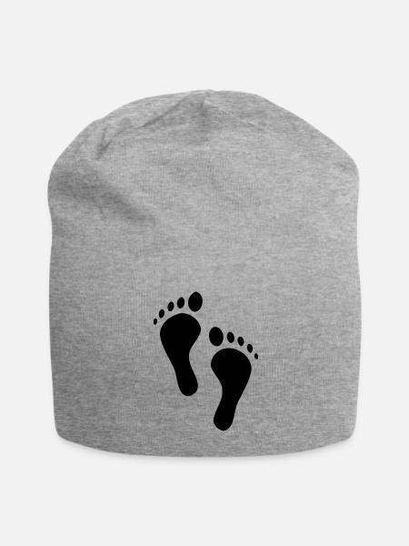 feet - Jersey Beanie - heather gray