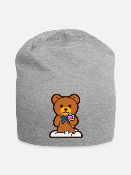 Bear Ice Cream - Jersey Beanie - heather gray