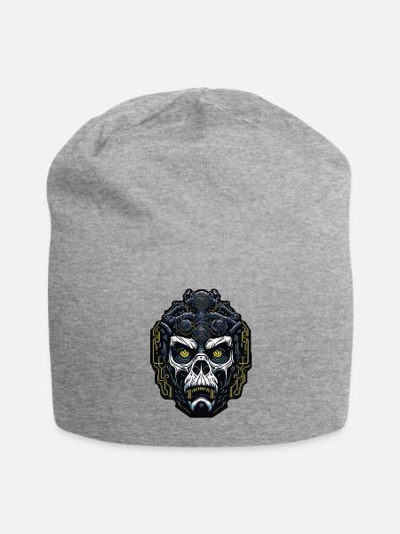 Techno Apes 06 - Jersey Beanie - heather gray - Front