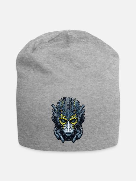 Techno Apes 09 - Jersey Beanie - heather gray - Front