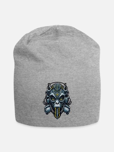 Techno Apes 16 - Jersey Beanie - heather gray - Front