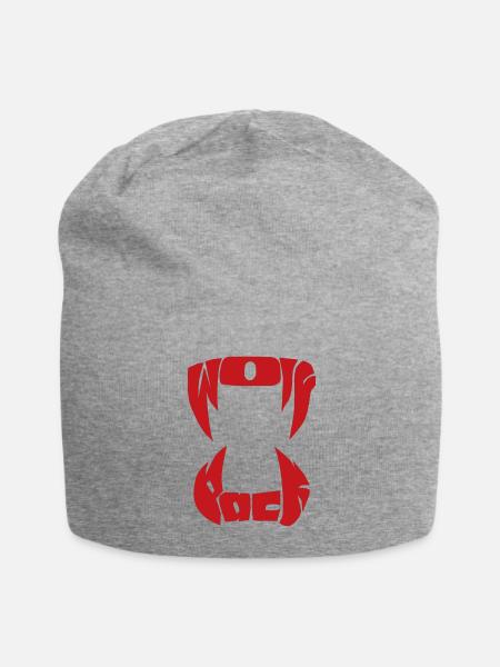 WOLFPACK - Jersey Beanie - heather gray - Front