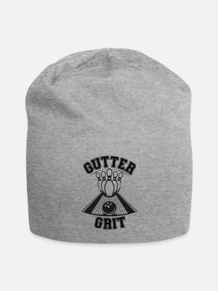 Gutter Grit - Jersey Beanie - heather gray - Front
