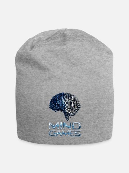 Mind Chess Nexus - Jersey Beanie - heather gray - Front