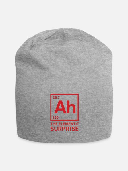 AH !!  The element of surprise, PROJECT HAIL MARY  - Jersey Beanie - heather gray - Front