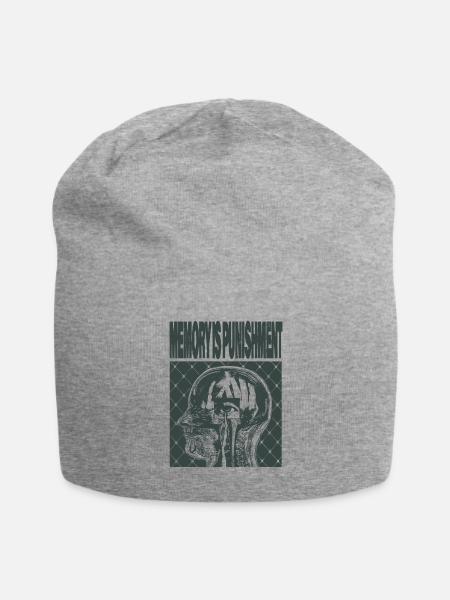 Mindscape Brain Glyph - Jersey Beanie - heather gray - Front