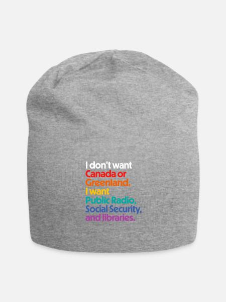 Rainbow Public Services Demand - Jersey Beanie - heather gray - Front