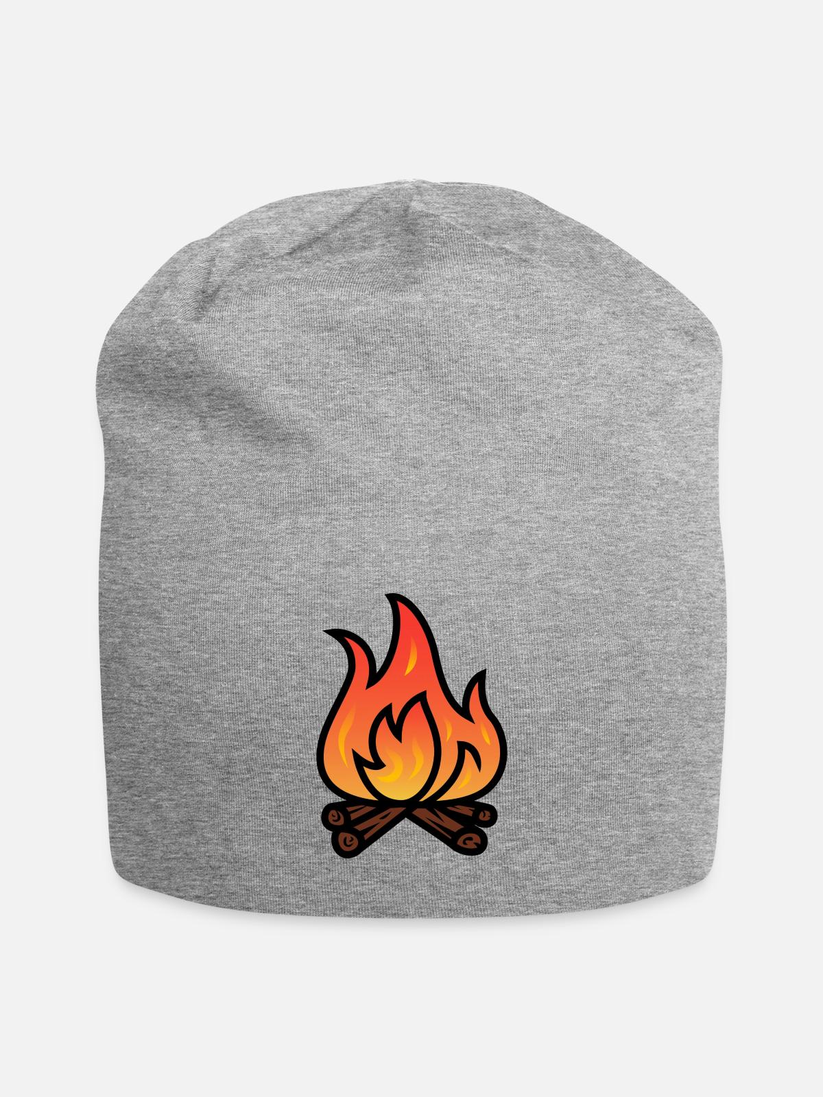 bonfire - Jersey Beanie - heather gray - Front