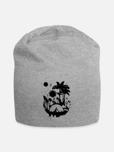 Camping In Paradise - Jersey Beanie - heather gray