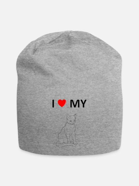 CAT - Jersey Beanie - heather gray