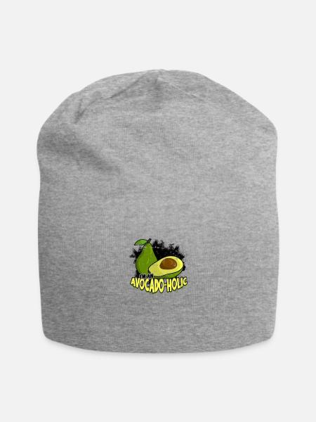 I'm an avocado-holic - Avocado - Jersey Beanie - heather gray - Front
