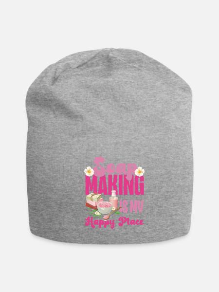 Soap Making Crafting Soap Making - Jersey Beanie - heather gray - Front