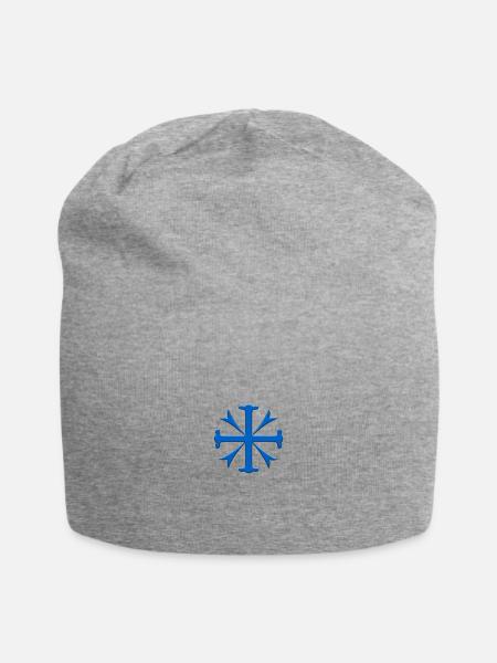 Mono Sorts small i - Jersey Beanie - heather gray - Front