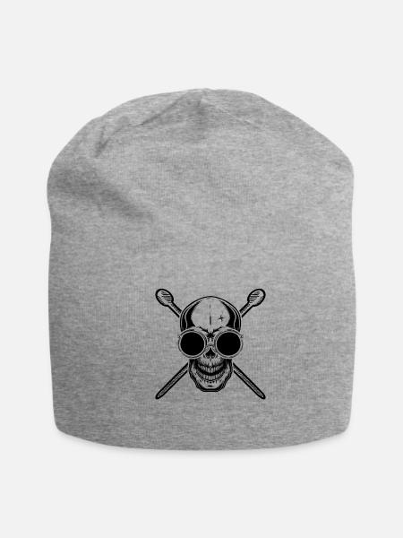 Drumsticks Drum Player Drummer Musician - Jersey Beanie - heather gray - Front
