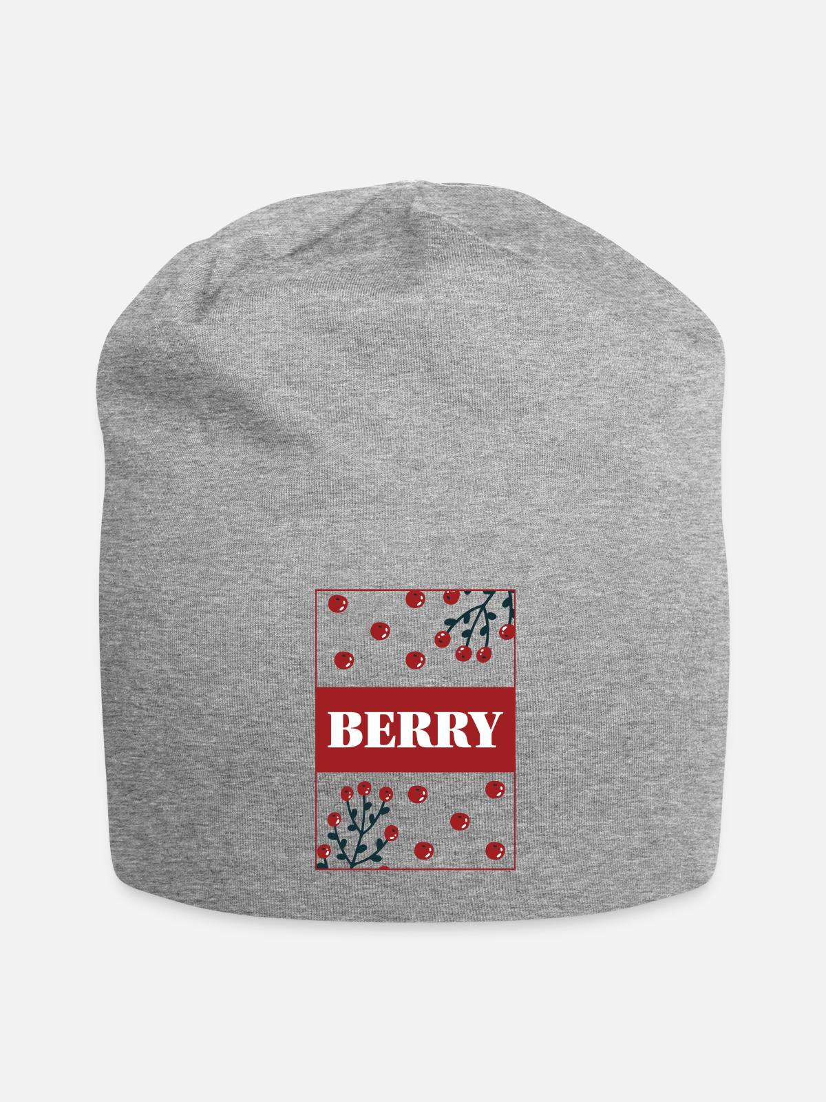 Berry - Jersey Beanie - heather gray - Front