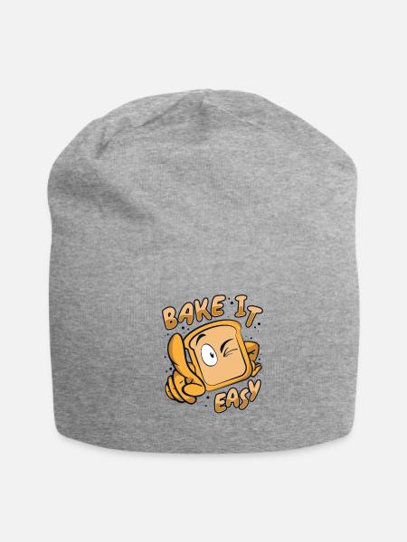 Bake It Easy Bread Maker Bread Dough Bread Queen - Jersey Beanie - heather gray - Front