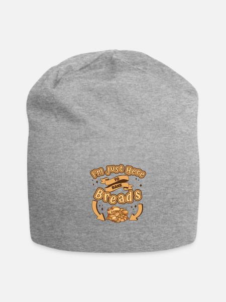 Just Here To Bake Breads Bread Maker Bread Dough - Jersey Beanie - heather gray - Front