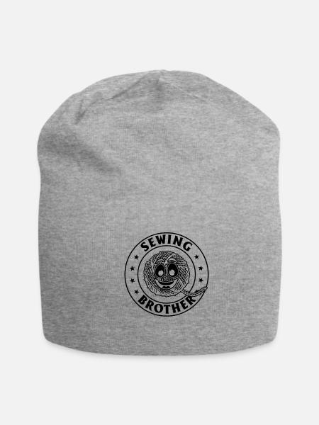Sewing Brother - Jersey Beanie - heather gray - Front