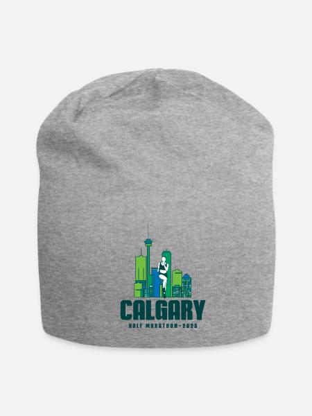 Calgary Half Marathon – 2025 - Jersey Beanie - heather gray - Front