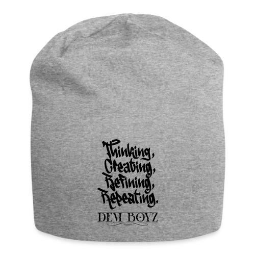 Thinking, Creating, Refining, Repeating - Jersey Beanie
