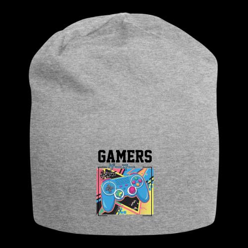 Gamers Start! Retro Japanese Vibe - Jersey Beanie