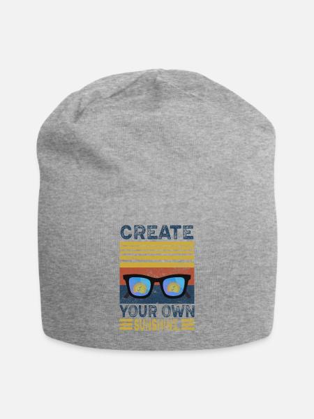 Create your own sunshine. - Jersey Beanie - heather gray