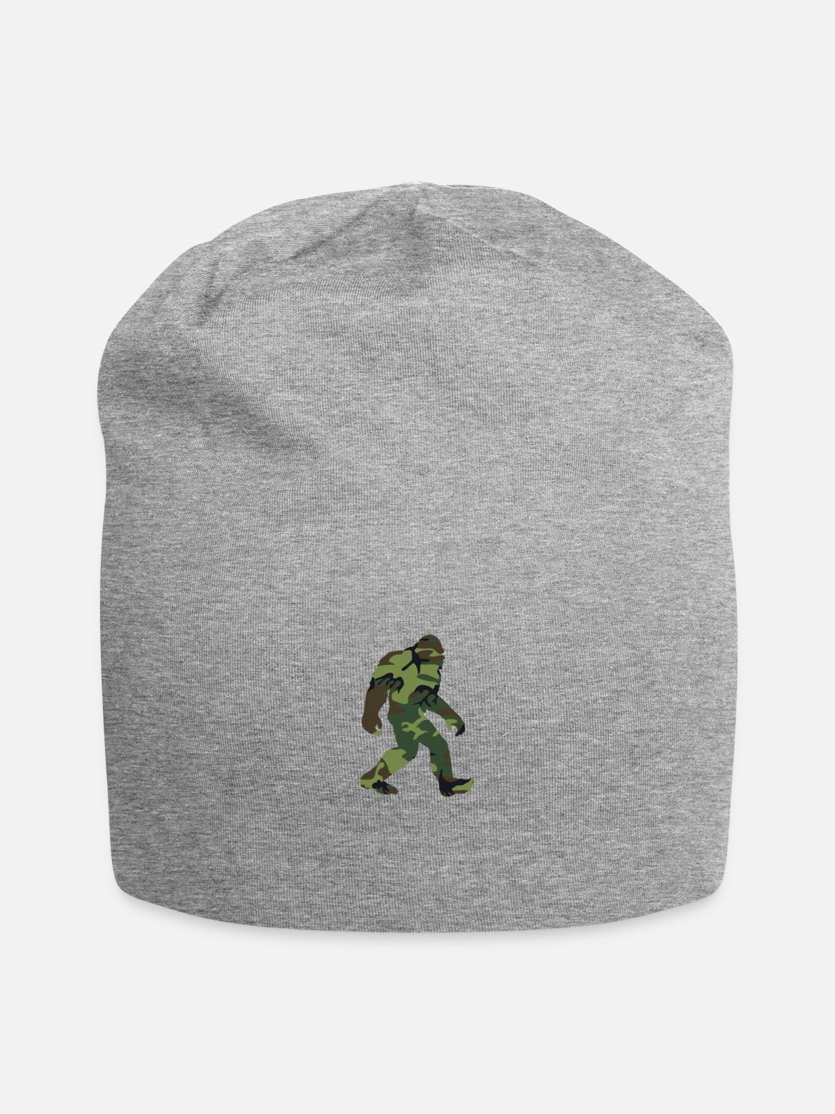 Camo Bigfoot - Jersey Beanie - heather gray - Front