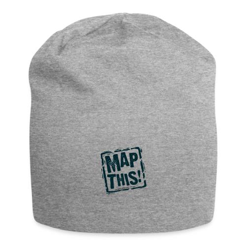 MapThis! Black Stamp Logo - Jersey Beanie