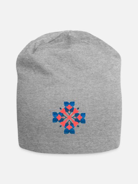 abstract design - Jersey Beanie - heather gray - Front