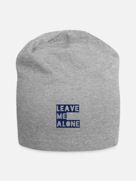 Text art - Jersey Beanie - heather gray - Front