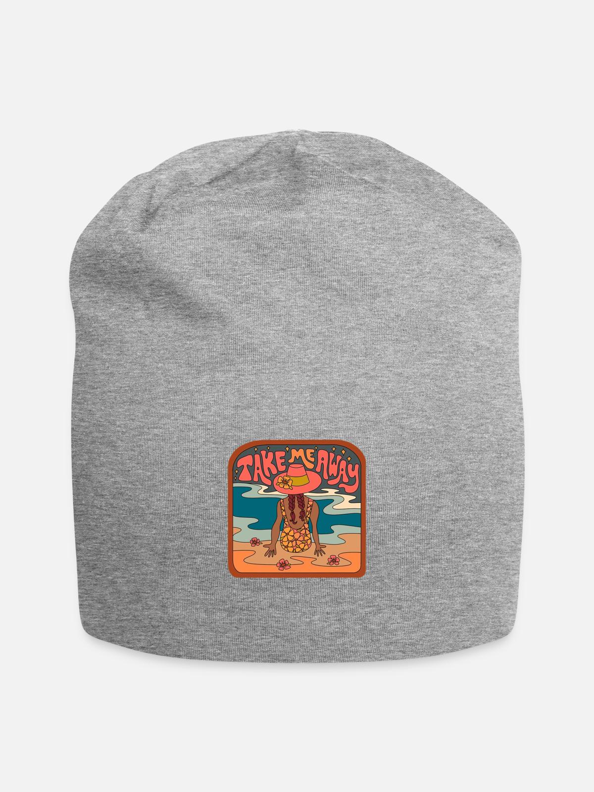 Take Me Away - Jersey Beanie - heather gray - Front