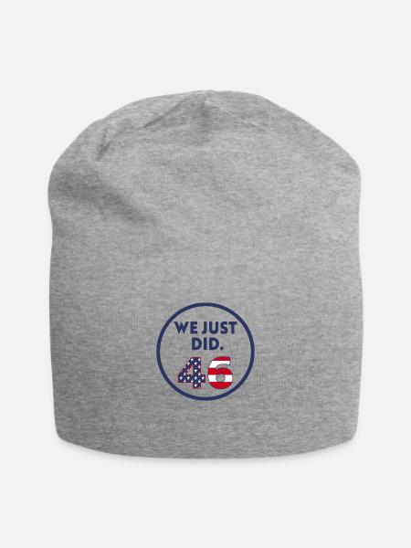 We Just Did 46 1 - Jersey Beanie - heather gray - Front