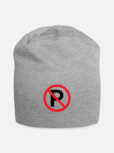 no parking - Jersey Beanie - heather gray - Front