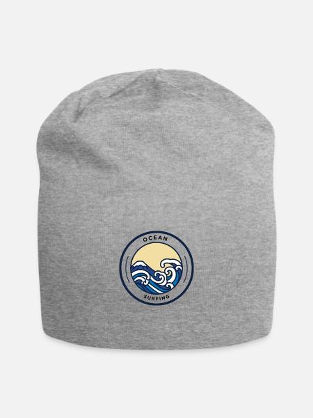 Ocean surf odoc - Jersey Beanie - heather gray - Front