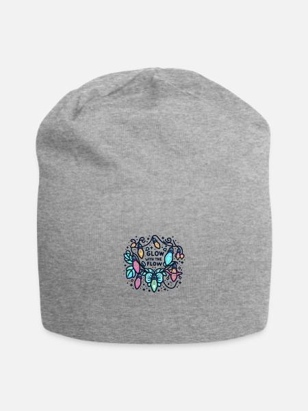Glow With the Flow - Jersey Beanie - heather gray - Front
