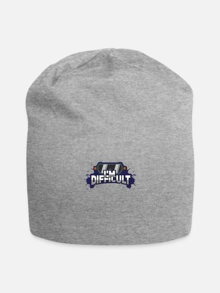 Skiing Im Difficult - Jersey Beanie - heather gray