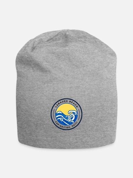 HAITI. Cap Haitien “Paris of the Caribbean” - Jersey Beanie - heather gray - Front