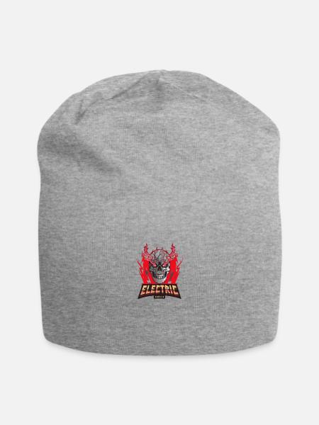 Electric skulls - Jersey Beanie - heather gray