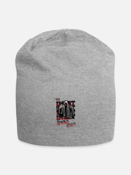 The Smoking Areas. - Jersey Beanie - heather gray - Front