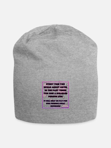 Time to pay up COVID careless chuckleheads - Jersey Beanie - heather gray