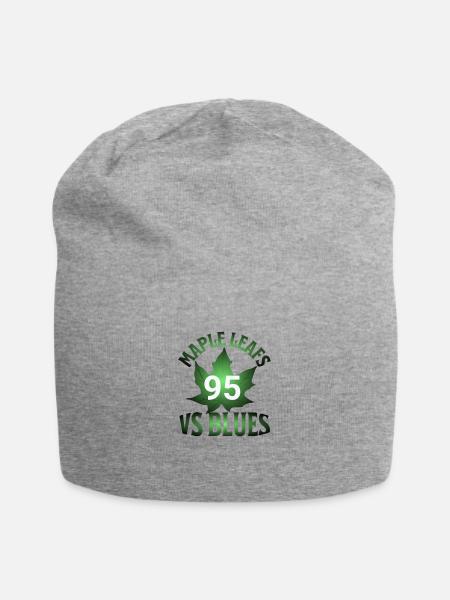 maple leafs vs blues - Jersey Beanie - heather gray - Front