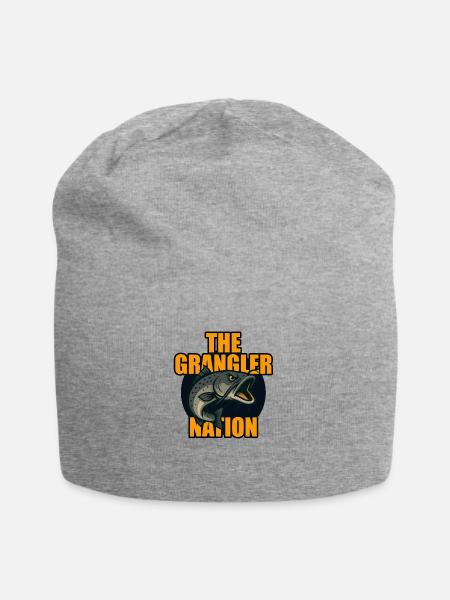 Grangler Nation (Catfish) - Jersey Beanie - heather gray - Front