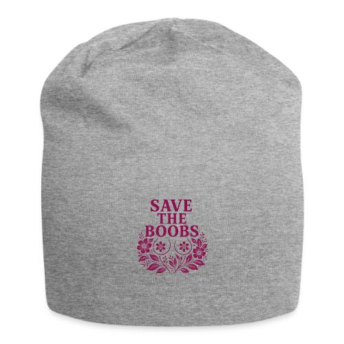 Save the boobs floral - Jersey Beanie