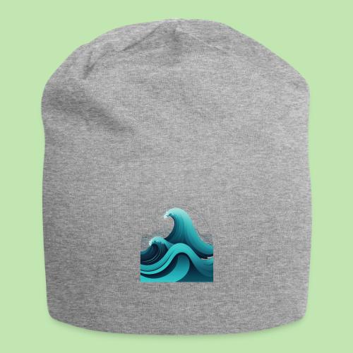 Dynamic Ocean Wave Illustration - Jersey Beanie
