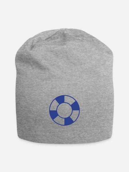 Life Saver - Jersey Beanie - heather gray - Front