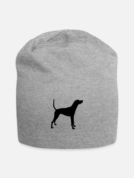 Plott Hound - Jersey Beanie - heather gray - Front