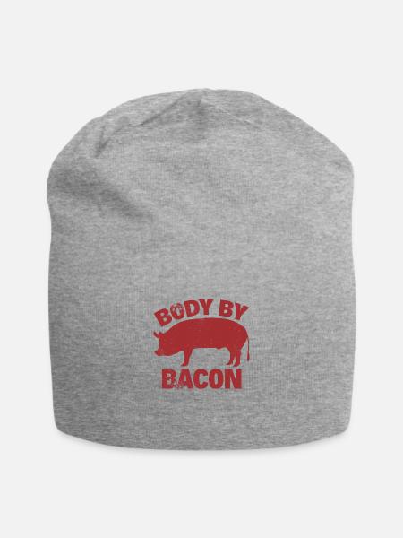 BODY BY BACON - Jersey Beanie - heather gray